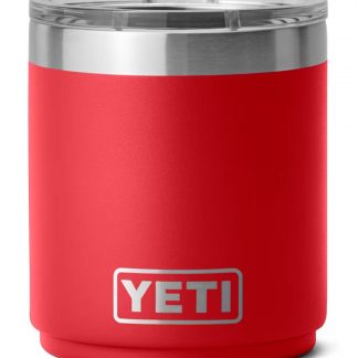 YETI Rambler 10 oz Stackable Lowball with MagSlider Lid | Rescue Red
