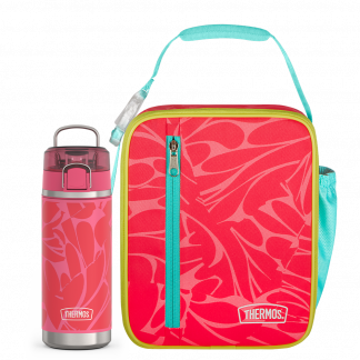 Thermos - Abstract Petals Upright & 18oz Icon™ Kids Water Bottle Bundle